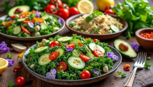 découvrez nos recettes de salades complètes et rassasiantes, parfaites pour des repas équilibrés, savoureux et faciles à préparer. idéal pour varier vos menus et manger sainement !