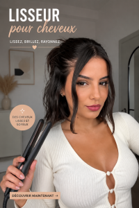 Image d'une chapinha posée avec des cheveux lisses en arrière-plan