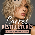 Coupe Choppy Bob moderne sur cheveux fins, stylée et texturée
