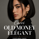 Coiffure bob élégante et raffinée sur un mannequin avec un style classique