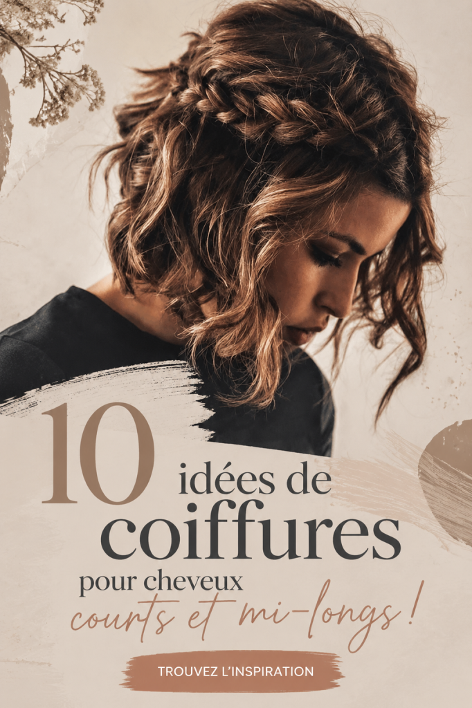 Femme avec une coiffure tendance pour cheveux courts, style élégant