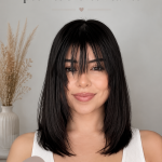 Image de coiffures faciles pour cheveux carrés, montrant différents styles modernes.