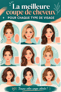 Femme avec une coupe de cheveux flatteuse pour son visage ovale.