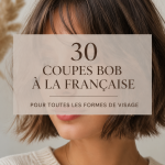 Coupe de cheveux bob tendance sur mannequin avec allure moderne