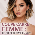 Une femme avec un carré élégant, coupé selon les tendances 2025