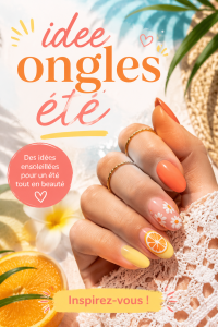 Des ongles colorés avec des motifs estivaux pour l'été
