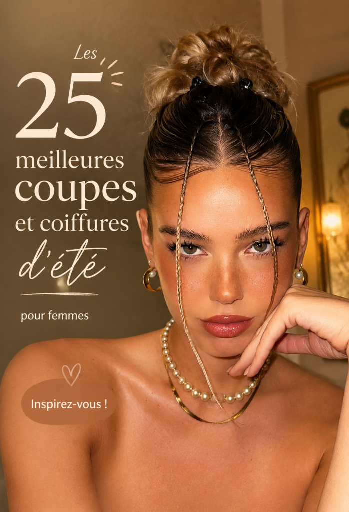 Femme avec une coupe de cheveux estivale moderne et lumineuse