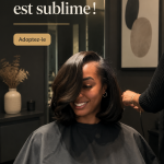 Femme portant un bob chic lors d'une belle journée d'été, alliant style et confort.