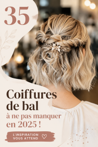 Chignon élégant pour bal, style tendance 2025