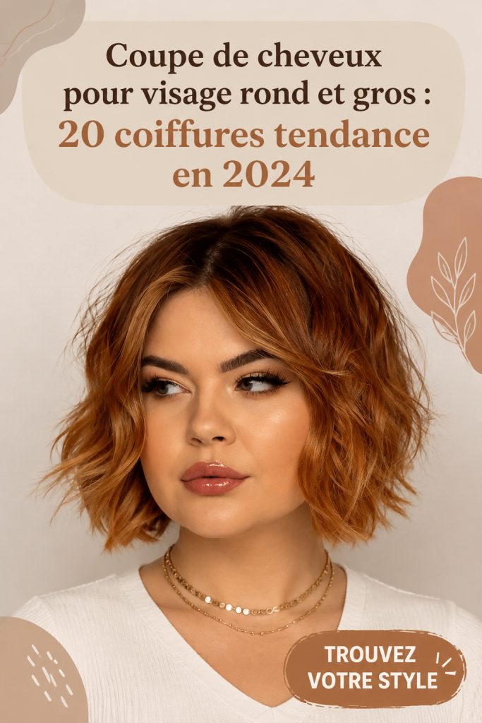 Coiffures tendance pour visage rond en 2024
