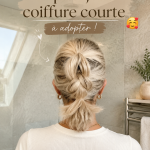 Femme avec une coupe courte tendance, stylée et moderne.