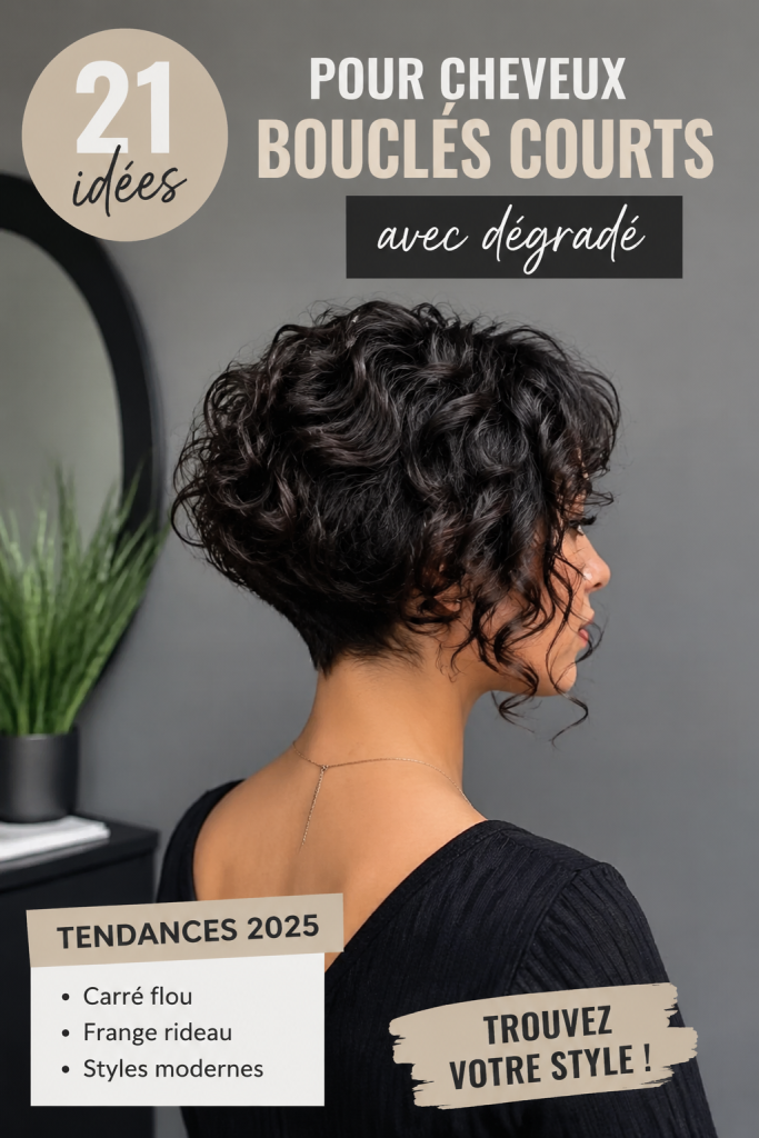 Coupes courtes et bouclées modernes pour 2025