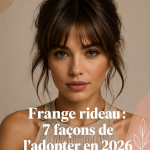 Femmes avec différentes coiffures mettant en avant la frange rideau
