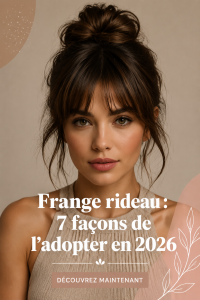 Femmes avec différentes coiffures mettant en avant la frange rideau