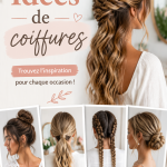 Une femme avec une coiffure simple et élégante, idéale pour diverses occasions.