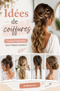 Une femme avec une coiffure simple et élégante, idéale pour diverses occasions.