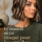 Femme avec un choppy bob dégradé qui met en valeur son style moderne