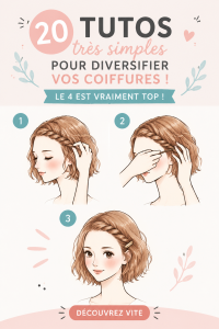 Collection de coiffures faciles à réaliser pour divers styles