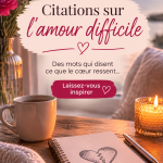 Citations sur l'amour difficile avec des arrière-plans émotionnels