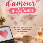 Un couple séparé par la distance se connectant à travers des citations d'amour.