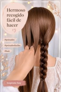 Chignon élégant et facile à réaliser sur un modèle.
