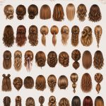 Coiffures élégantes avec frange, mettant en avant des styles tendance et raffinés.