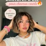 Femme avec une coiffure courte estivale, élégante et moderne.