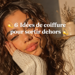Femme avec une coiffure élégante prête pour une sortie.
