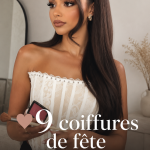 Coiffure festive simple avec tresse et accessoires délicats