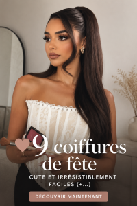 Coiffure festive simple avec tresse et accessoires délicats