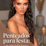 Coiffure élégante pour une fête avec chignon et accessoires