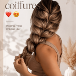 Femme affichant une coiffure magnifique, avec des cheveux brillants et bien coiffés.
