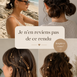 Une coiffure tendance et élégante mettant en valeur des cheveux brillants et bien coiffés.