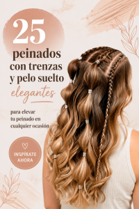 Femme avec une coiffure élégante composée de tresses et de cheveux lâchés.