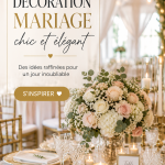 Un mariage décoré avec des éléments chic et élégants, mettant en valeur une ambiance raffinée.