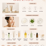 Femme appliquant un soin sur son visage pour traiter ses imperfections