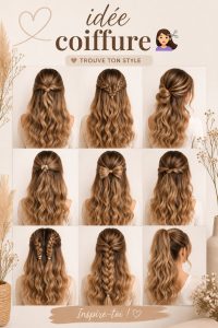 Une femme souriante avec une coiffure élégante et tendance.