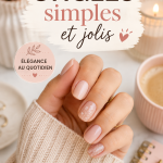 Des ongles simples et élégants avec une finition brillante et colorée.