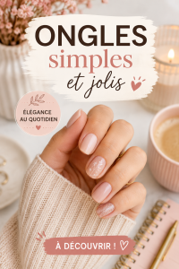 Des ongles simples et élégants avec une finition brillante et colorée.