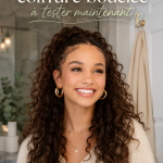 Un modèle avec une coiffure bouclée inspirante et stylée.