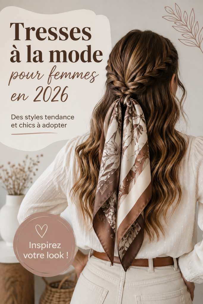 Modèle de coiffure avec des tresses tendances pour 2026