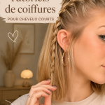 Femme avec une coiffure courte élégante