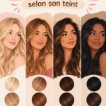 Une femme avec des cheveux colorés souriante, mettant en valeur une couleur de cheveux qui lui convient.