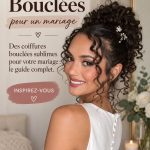 Une mariée avec une coiffure bouclée élégante lors de son mariage