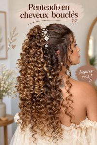 Coiffure élégante sur cheveux crépus avec une texture naturelle.