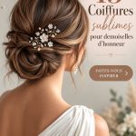 Coiffures tendance pour demoiselles d'honneur en robes asymétriques
