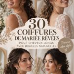 Coiffure de mariage avec boucles douces et élégantes pour 2026