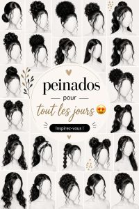 Coiffure simple et élégante pour le quotidien, idéale pour tous types de cheveux.