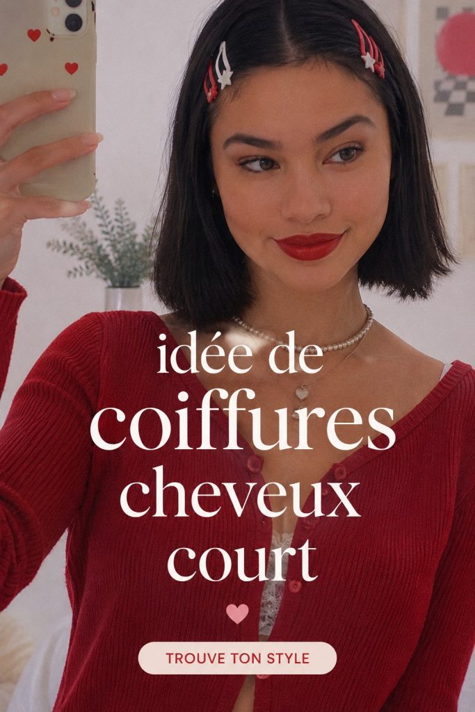 Femme avec une coiffure courte élégante et moderne.