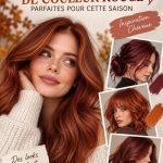 Femme avec des cheveux roux flamboyants sous un éclairage naturel